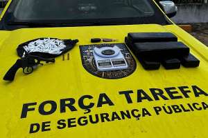 PM apreende revólver, maconha e cocaÃna, em São Sebastião | Divulgação - PM/AL