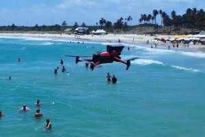Drones auxiliam trabalho do Corpo de Bombeiros nas praias alagoanas | Assessoria